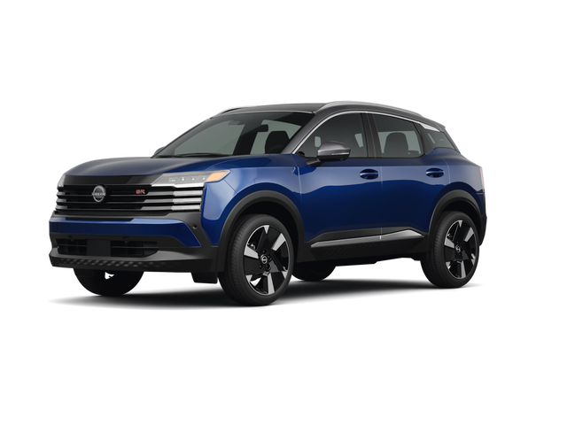 2025 Nissan Kicks SR, front three-quarter view, paint 1 of 8
