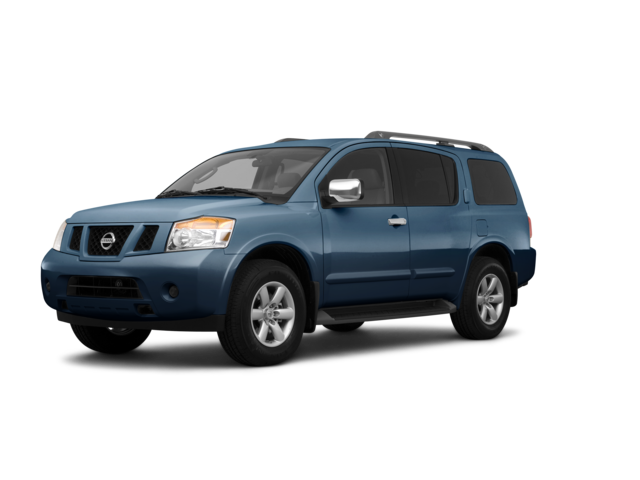 2010 Nissan Armada SE, front three-quarter view, paint 1 of 7