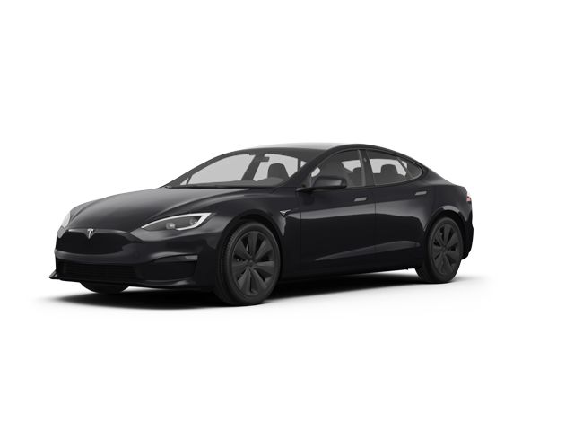 2024 Tesla Model S Plaid, front three-quarter view, paint 1 of 5