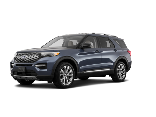 2021 Ford Explorer Base, front three-quarter view, paint 1 of 8