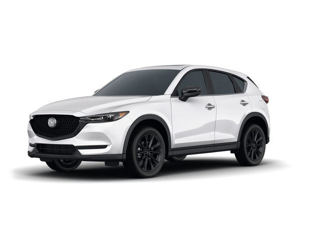 2021 Mazda CX-5 Carbon Edition Turbo, front three-quarter view, paint 1 of 8