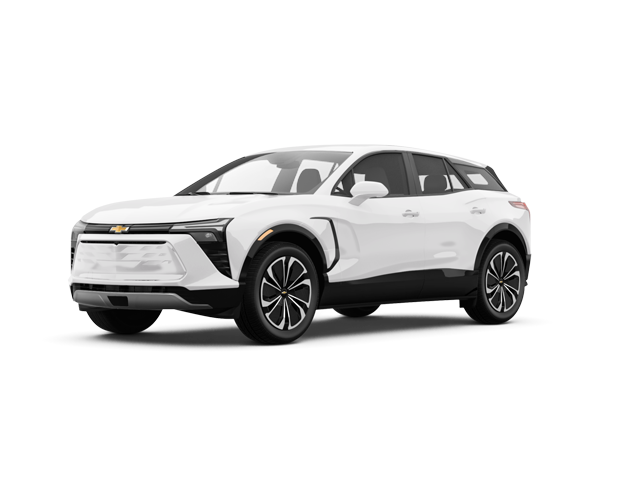 2025 Chevrolet Blazer EV LT, front three-quarter view, paint 1 of 6