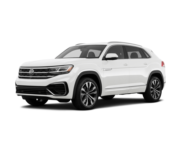 2023 Volkswagen Atlas Cross Sport SEL R-Line Black, front three-quarter view, paint 1 of 8