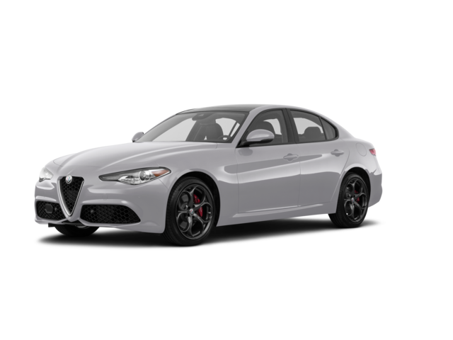 2017 Alfa Romeo Giulia Ti, front three-quarter view, paint 1 of 8