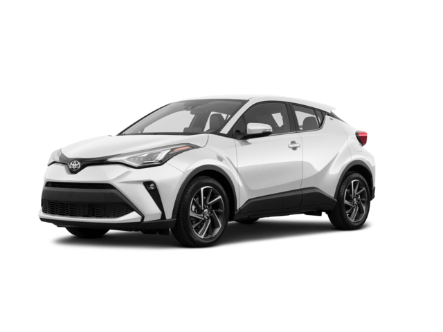 2021 Toyota C-HR Limited, front three-quarter view, paint 1 of 8