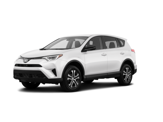 2018 Toyota RAV4 LE, front three-quarter view, paint 1 of 8