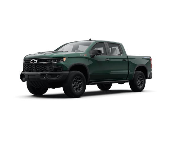 2023 Chevrolet Silverado 1500 ZR2, front three-quarter view, paint 1 of 8