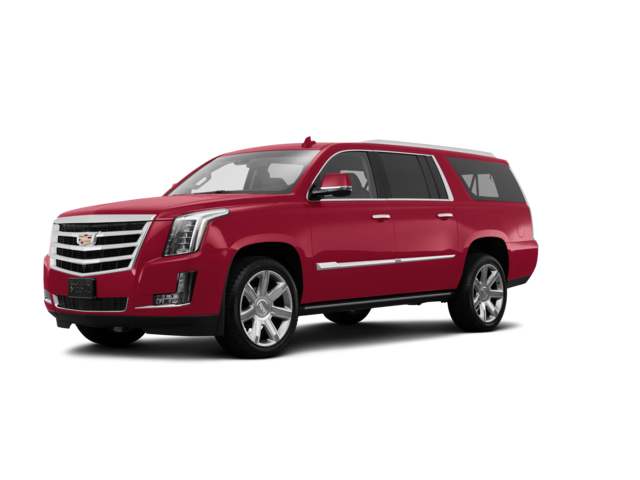 2017 Cadillac Escalade ESV Luxury, front three-quarter view, paint 1 of 8