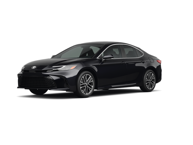 2026 Toyota Camry XLE, front three-quarter view, paint 1 of 8