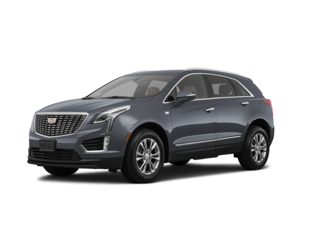 2022 Cadillac XT5 Luxury, front three-quarter view, paint 1 of 8