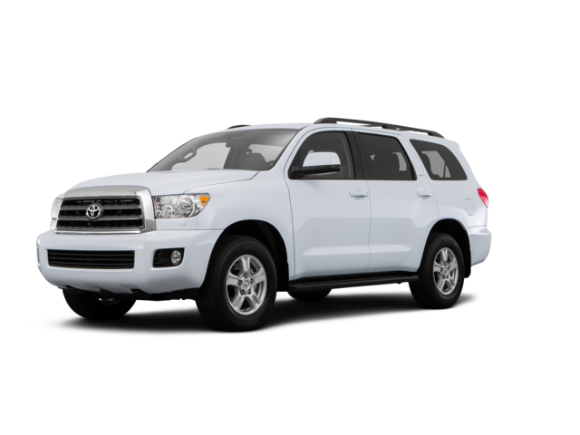 2017 Toyota Sequoia SR5, front three-quarter view, paint 1 of 8