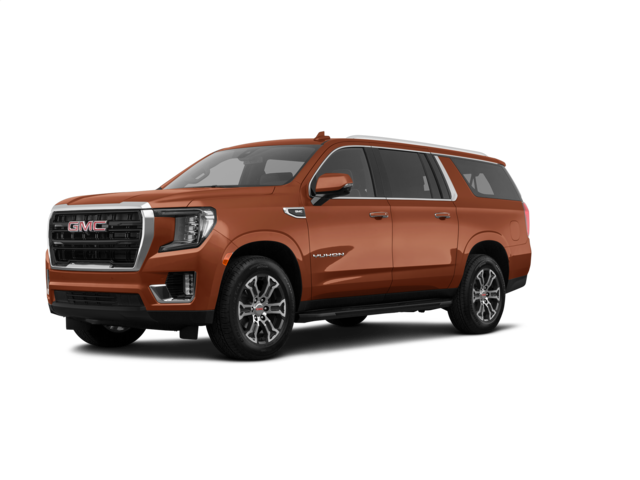 2022 GMC Yukon XL SLE, front three-quarter view, paint 1 of 7
