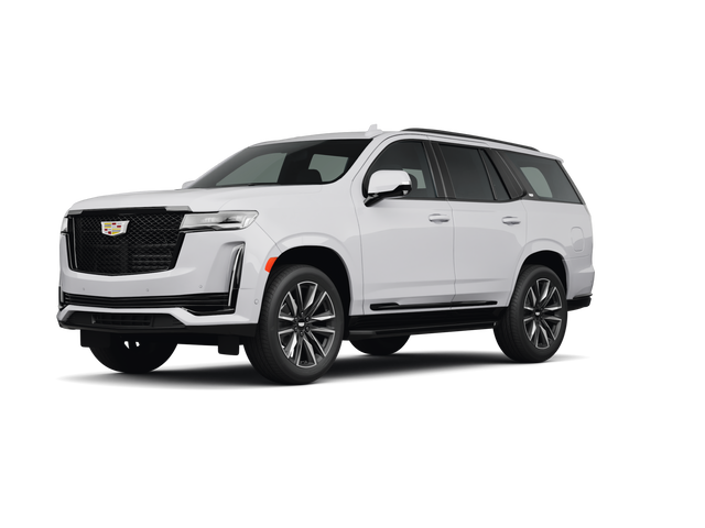 2024 Cadillac Escalade Sport, front three-quarter view, paint 1 of 8