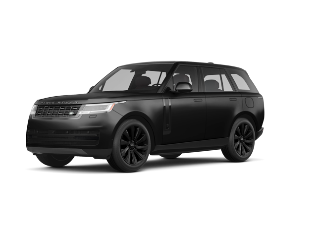 2026 Land Rover Range Rover SV Black, front three-quarter view