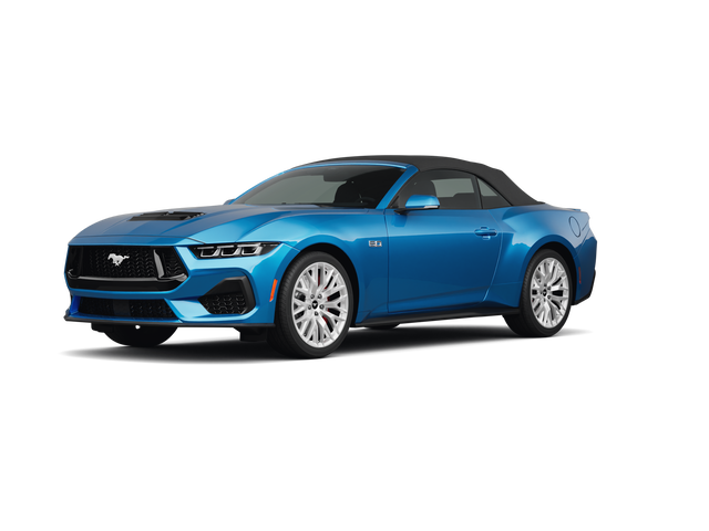 2024 Ford Mustang EcoBoost Premium, front three-quarter view, paint 1 of 8