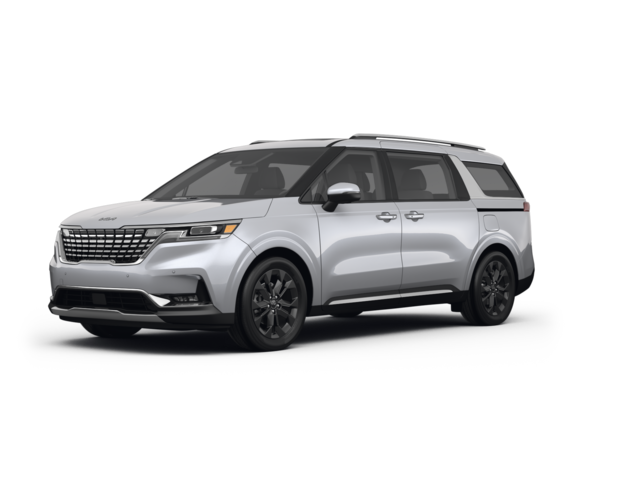 2022 Kia Carnival EX, front three-quarter view, paint 1 of 8