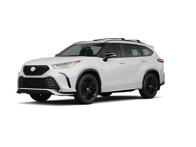 2024 Toyota Highlander XSE, front three-quarter view, paint 1 of 8