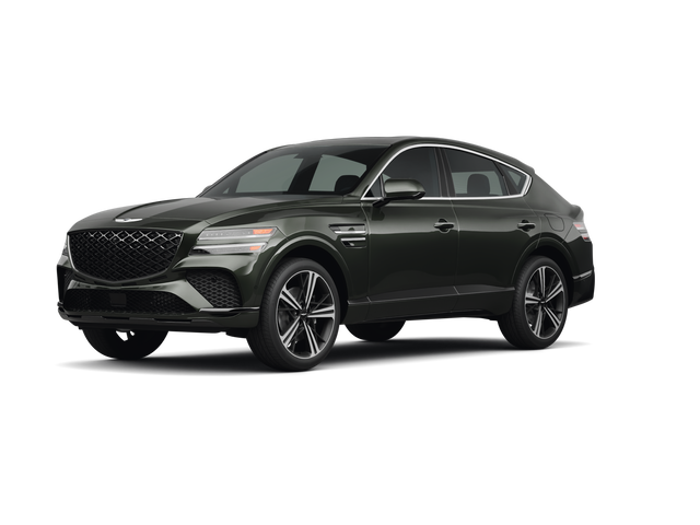 2025 Genesis GV80 Coupe 3.5T, front three-quarter view, paint 1 of 8