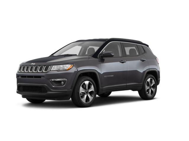 2019 Jeep Compass Latitude, front three-quarter view, paint 1 of 8