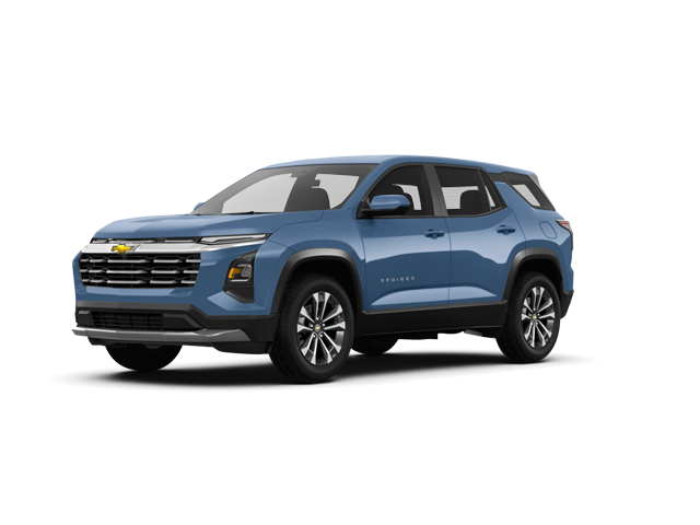 2025 Chevrolet Equinox LT, front three-quarter view, paint 1 of 6