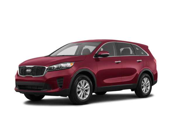 2020 Kia Sorento L, front three-quarter view, paint 1 of 8