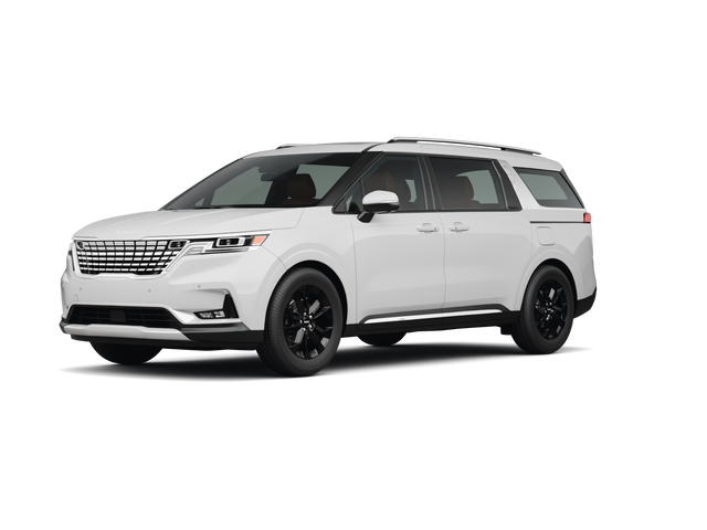 2024 Kia Carnival SX Prestige, front three-quarter view, paint 1 of 8