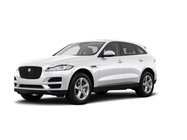 2018 Jaguar F-Pace 25t Premium, front three-quarter view, paint 1 of 8