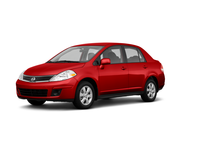 2011 Nissan Versa 1.8 SL, front three-quarter view, paint 1 of 8