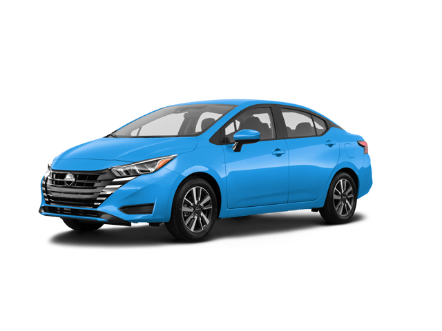 2025 Nissan Versa SV, front three-quarter view, paint 1 of 8
