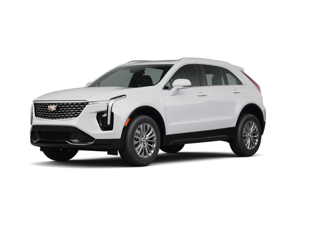 2025 Cadillac XT4 Premium Luxury, front three-quarter view, paint 1 of 8