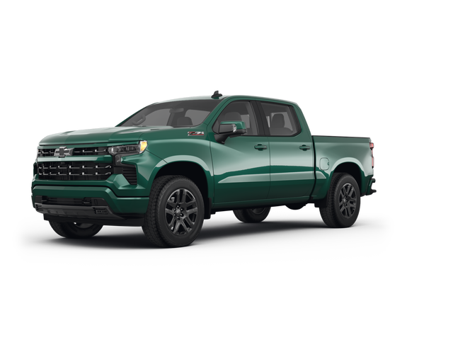2024 Chevrolet Silverado 1500 RST, front three-quarter view, paint 1 of 8
