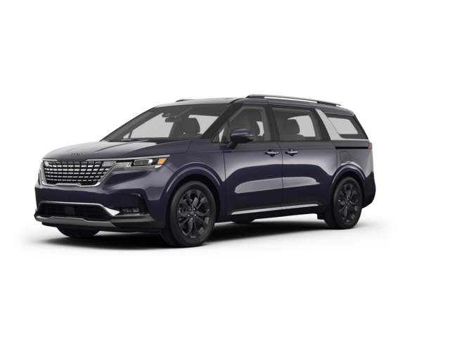 2023 Kia Carnival SX Prestige, front three-quarter view, paint 1 of 8