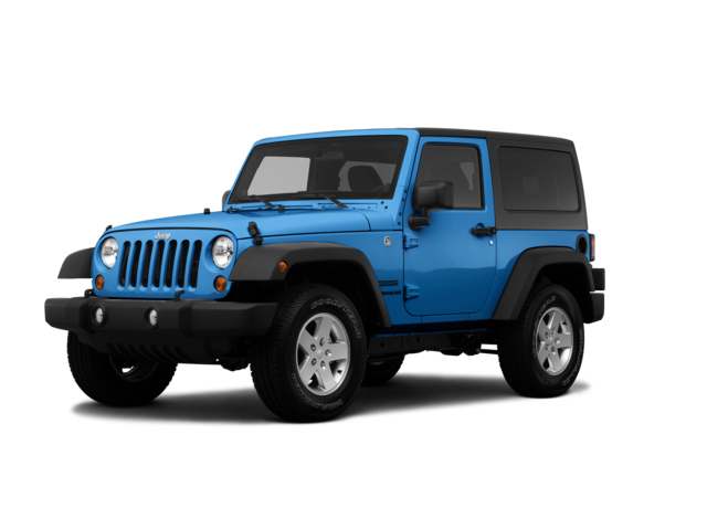 2012 Jeep Wrangler Sport, front three-quarter view, paint 1 of 8