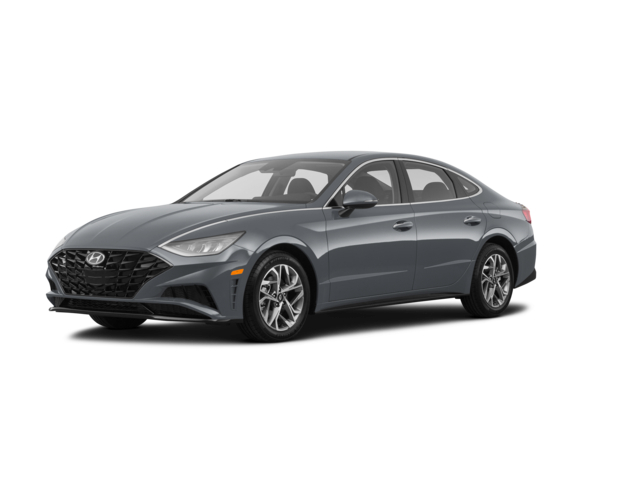 2021 Hyundai Sonata SEL, front three-quarter view, paint 1 of 8