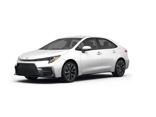 2022 Toyota Corolla SE, front three-quarter view, paint 1 of 8