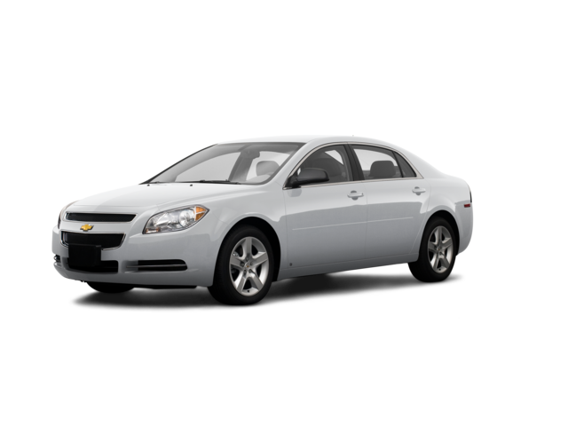2009 Chevrolet Malibu LS, front three-quarter view, paint 1 of 8