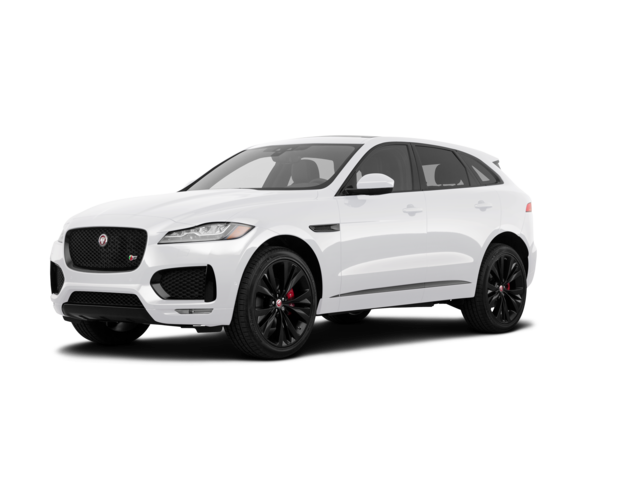 2019 Jaguar F-Pace 25t, front three-quarter view, paint 1 of 8