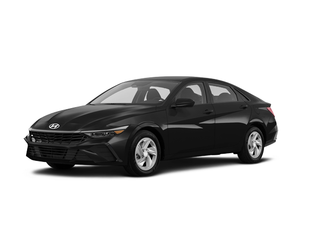 2024 Hyundai Elantra SE, front three-quarter view, paint 1 of 7