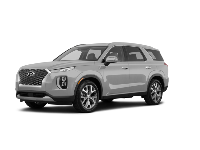 2021 Hyundai Palisade Calligraphy, front three-quarter view, paint 1 of 8