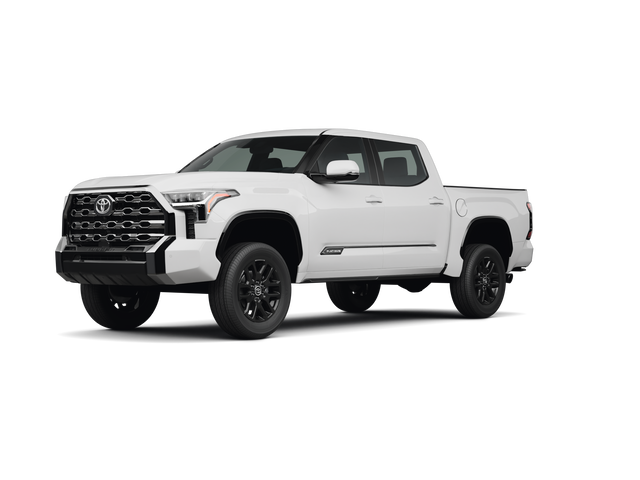 2024 Toyota Tundra Platinum, front three-quarter view, paint 1 of 8
