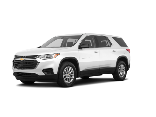 2020 Chevrolet Traverse L, front three-quarter view, paint 1 of 2