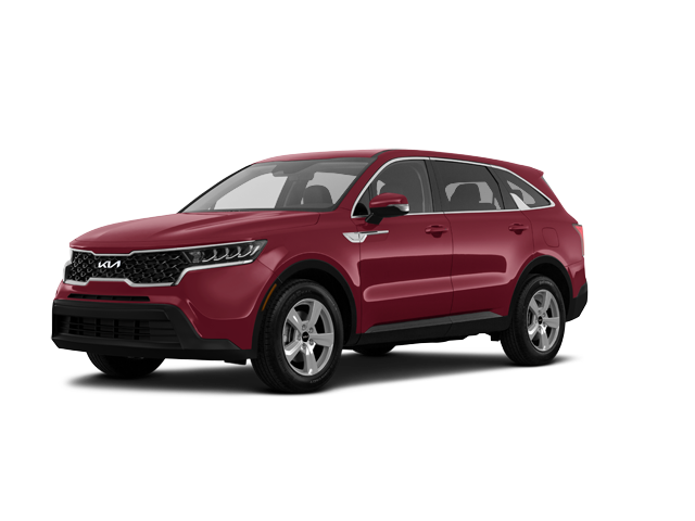 2023 Kia Sorento LX, front three-quarter view, paint 1 of 6