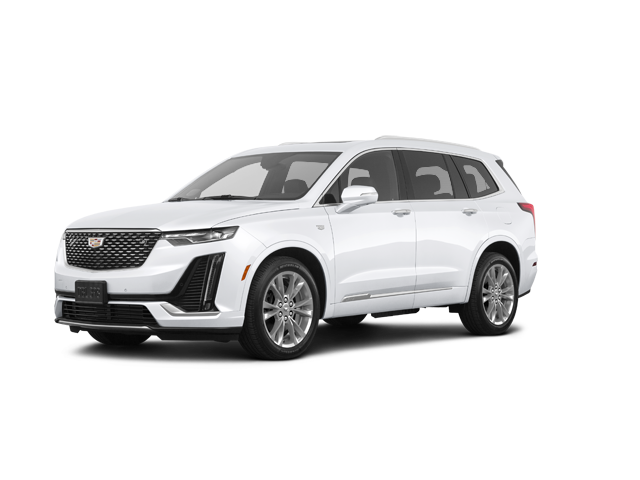 2025 Cadillac XT6 Luxury, front three-quarter view, paint 1 of 7
