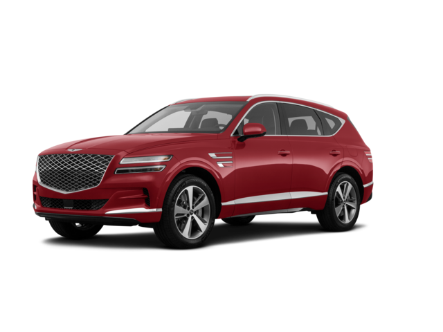 2022 Genesis GV80 2.5T, front three-quarter view, paint 1 of 8