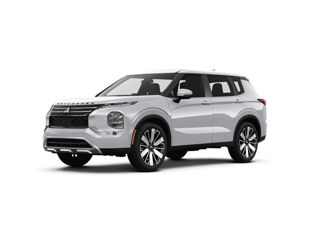2026 Mitsubishi Outlander SE, front three-quarter view, paint 1 of 8