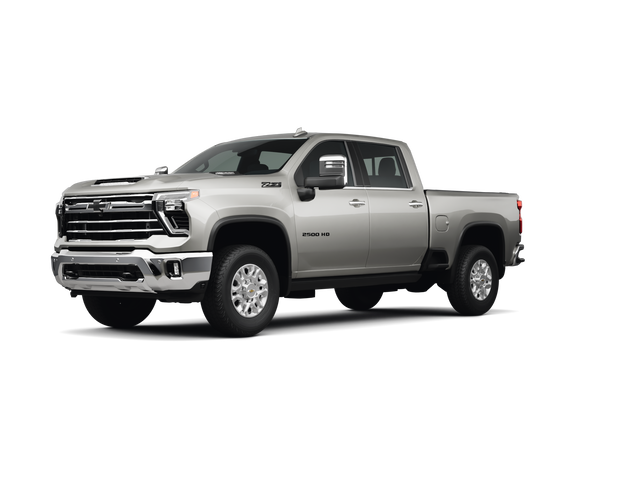2025 Chevrolet Silverado 2500 HD LTZ, front three-quarter view, paint 1 of 8