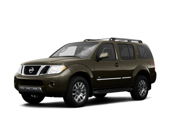 2009 Nissan Pathfinder S, front three-quarter view, paint 1 of 8