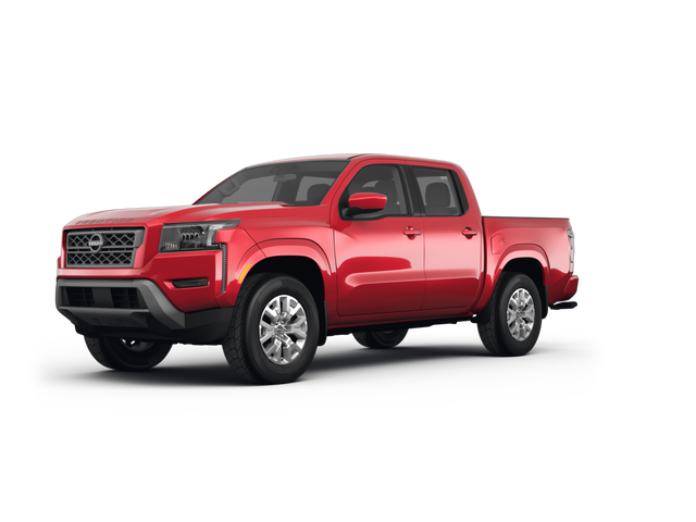 2024 Nissan Frontier SV, front three-quarter view, paint 1 of 8
