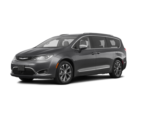 2018 Chrysler Pacifica L, front three-quarter view, paint 1 of 8