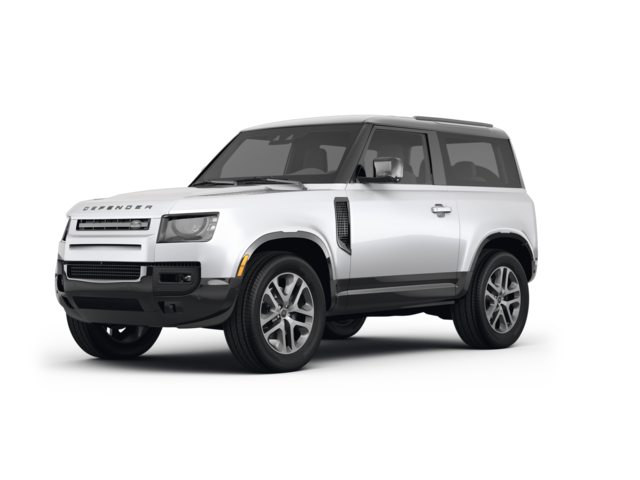 2023 Land Rover Defender 90 90 P300 S, front three-quarter view, paint 1 of 8